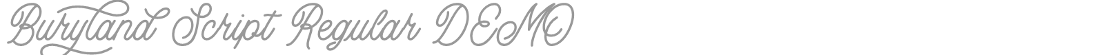 Buryland Script font preview